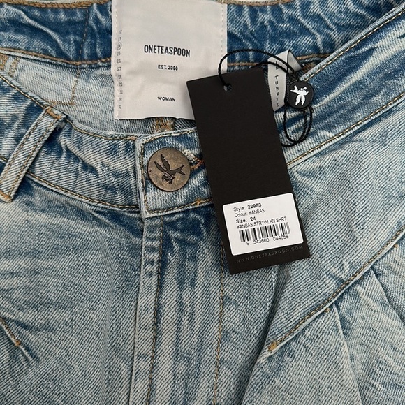 One TEASPOON Kansas Streetwalker Denim Shorts Size 24 - Picture 6 of 9